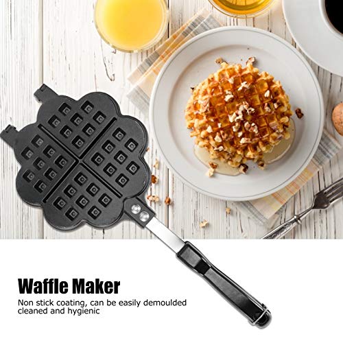 Alinory Waffelmaschine Waffeleisen, langlebige Waffeleisen Waffelform, für die Küche zu Hause – Bild 5