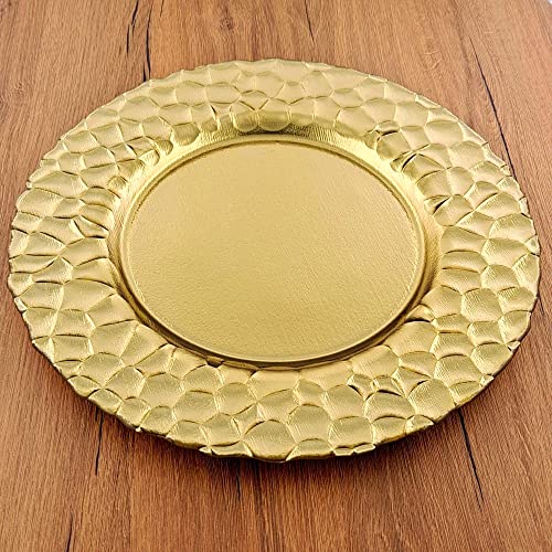 Plato cargador Rocher dorado 13 pulgadas miniatura 1