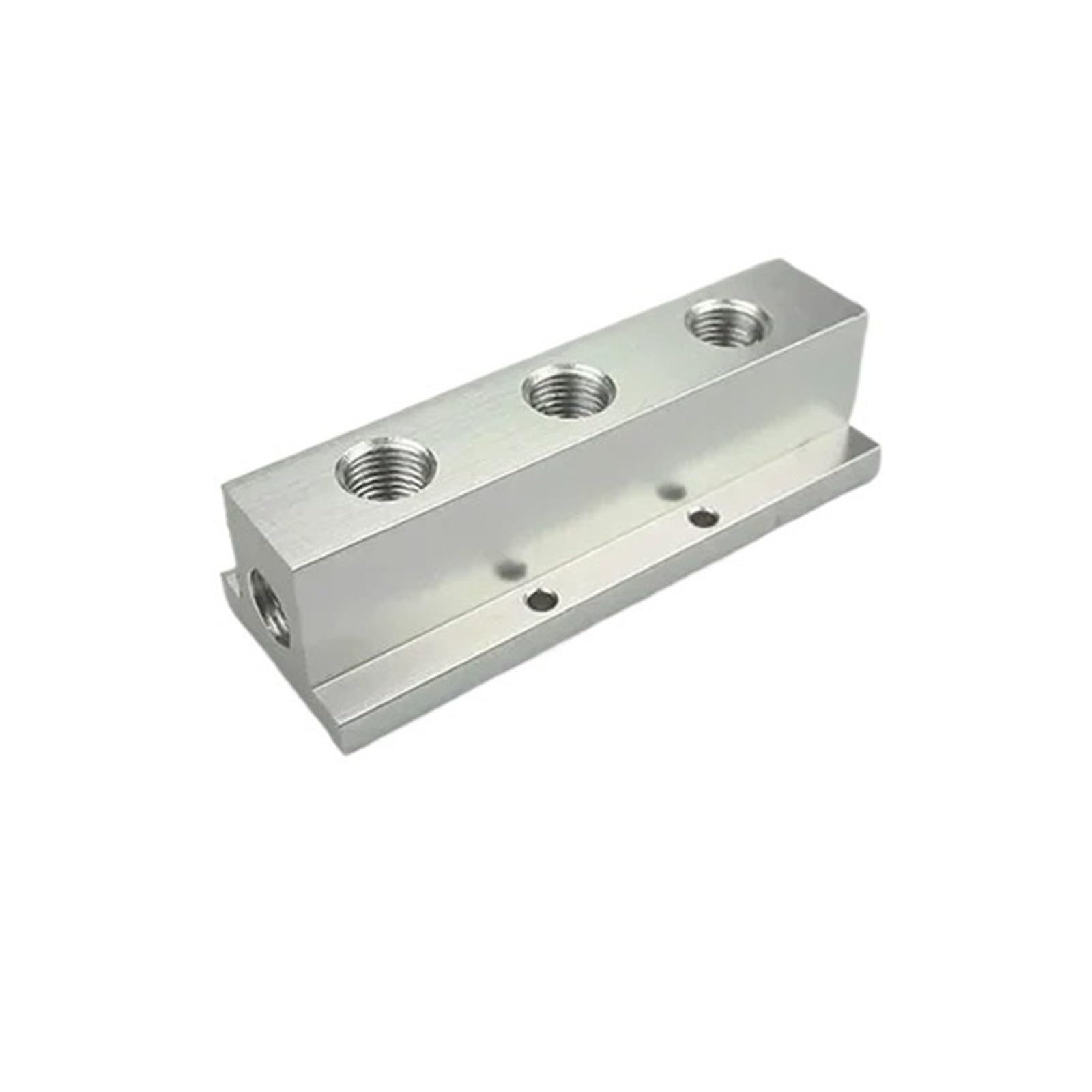 Conector rápido for colector neumático de aluminio en forma de T, rosca hembra BSP de 1/4", conector for compresor de aire(3 Way 5 Port)