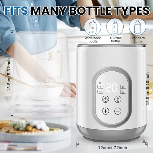 BSTGEKELY Baby Bottle Warmer,Smart Temperature Control and Automatic Shut-Off,Fast Baby Food Heater&Defrost,Warmer Accurate Temperature Control for Breastmilk or Formula - Image 6