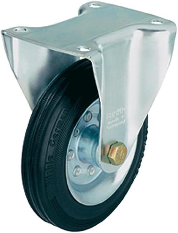 Blickle B-VE 160R Fixed Caster, 6.3" Wheel Diameter, 297 lb. Load Capacity