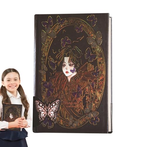 WoJournal gothique et carnet de notes créatif vintage avec grand volume de 256 pages