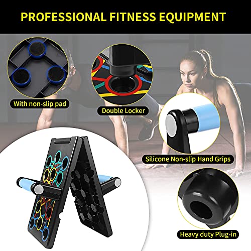 24 in1 Push Up Board Multifunctional Foldable Portable Fitness Workout Push-up Tools Pushup Stands Exercise Board Muscle Board,Home Exercises For Men/Women - 5