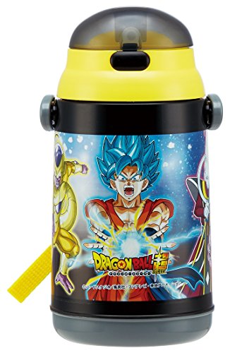 SKATER Insulated Water Bottle with straw (400ml)"Dragon Ball Super" [SSH4C] (Japan Import)