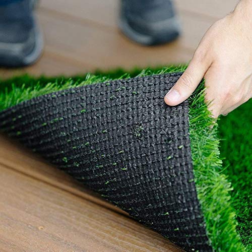 High Density Artificial Grass Mat 2.5x2.5 Feet Realistic Synthetic Turf Carpet for Balcony Patio Garden Landscaping Indoor Outdoor Decorative Flooring Easy Installation-image-29