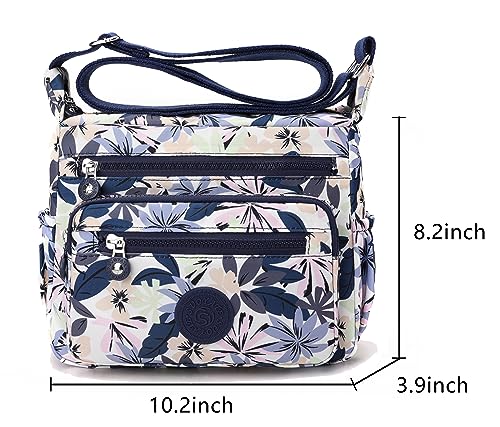 Image of Pealwel Women Shoulder Handbag Roomy Multiple Pockets Bag Ladies Crossbody Purse Tote Top Handle Satchel