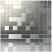 Art3d Peel and Stick Tile Aluminium Backsplash Mosaics, 12" X 12" Silver