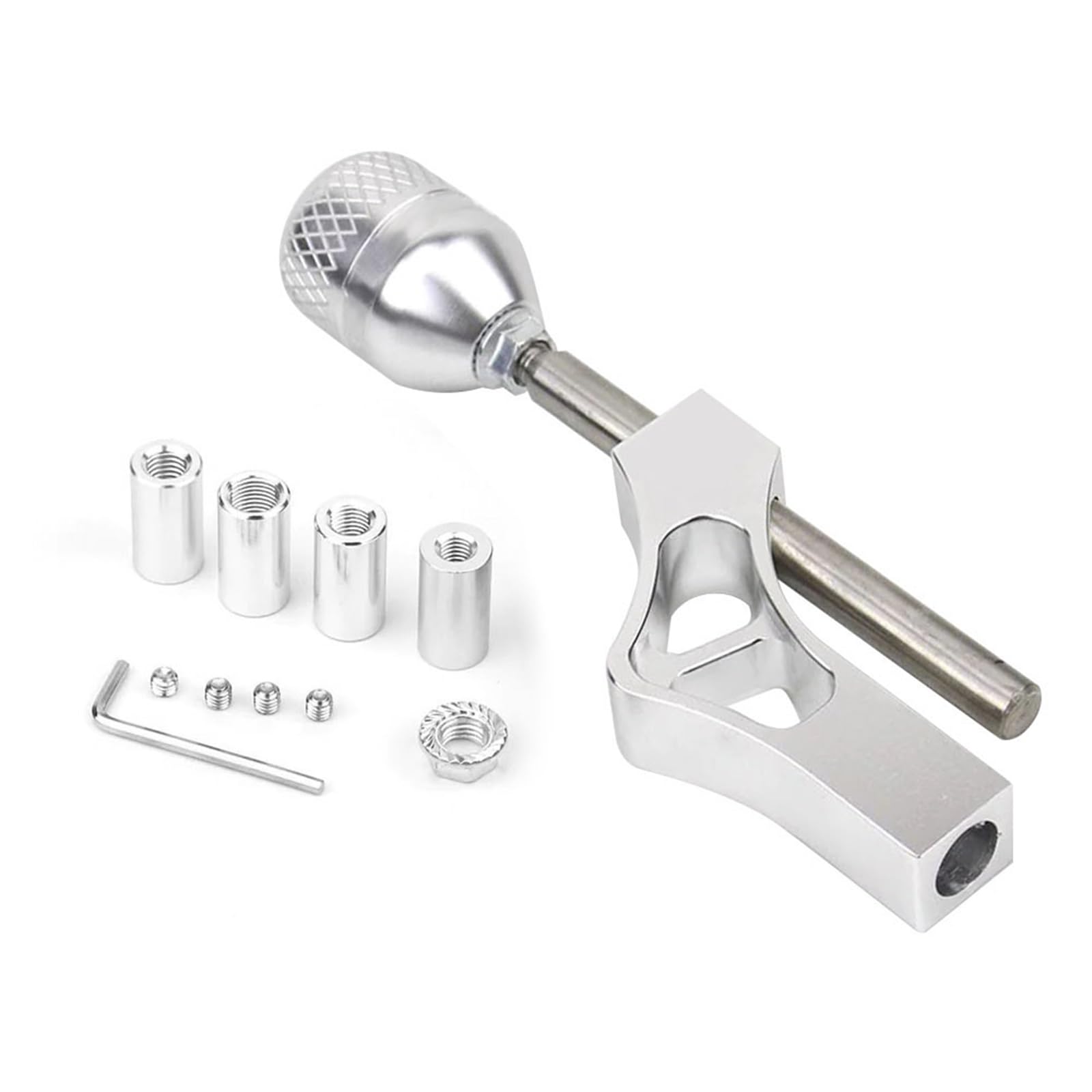 Kaiaygee Silver Gear Shift Knob Lever Compatible With Honda Civic, Integra, B, D