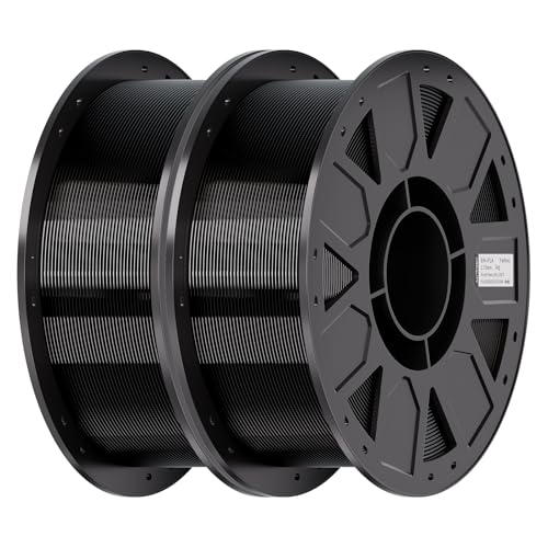 Image of Creality Ender PETG 3D Printer Filament 1.75mm 1KG (2.2lbs), High Precision, Strong Toughness, Odorless, Better Flow, Moistureproof 3D Printing Ender PETG Filament, Black & Black