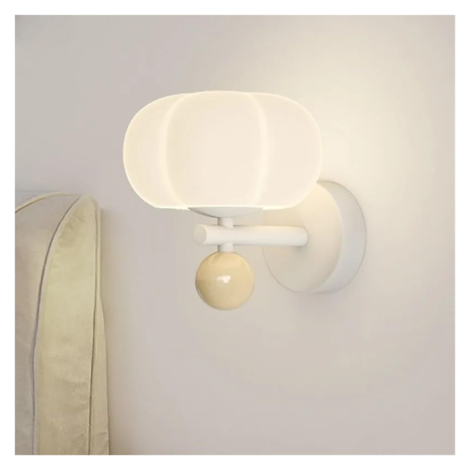 SYAXVOM Cream Wind Bedroom Bedside Wall Lamp Room Living Aisle Corridor