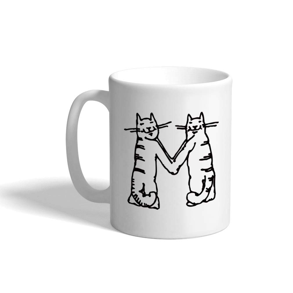 Taza De Regalo Monograma inicial de gatos M Letra M Taza De Té Gamers 2