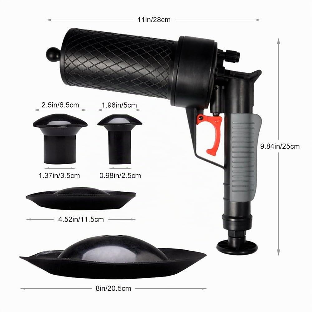 Air Power Drain High Pressure Drain Opener per tubi intasati di wc, bagno, vasca da bagno