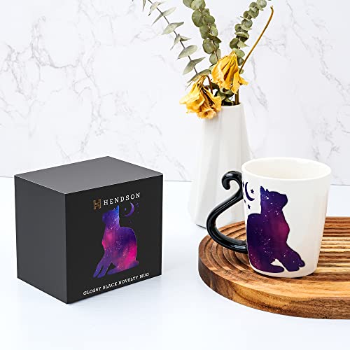Tazón para café color cambiante con diseño de gato 12oz miniatura 2