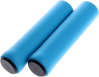 ITODA - Manillar de manillar de moto de gel de sílice para bicicleta, un par antideslizante universal de 22 mm, con bloqueo bilateral, ultraligero, mango de tope para bicicleta de montaña, scooter, silla de ruedas
