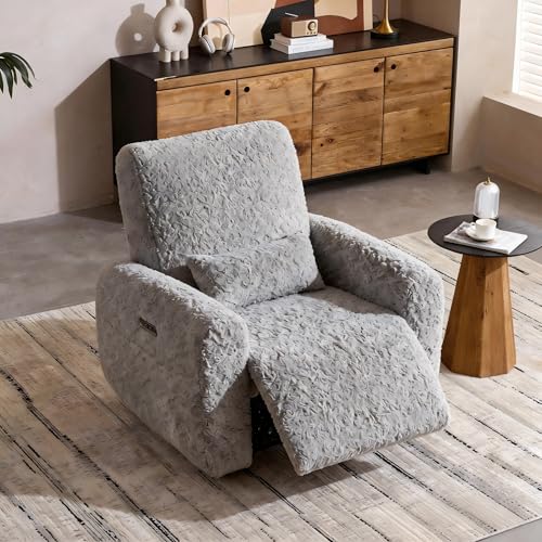 Sillón Plegable Gris Tela Plush miniatura 1