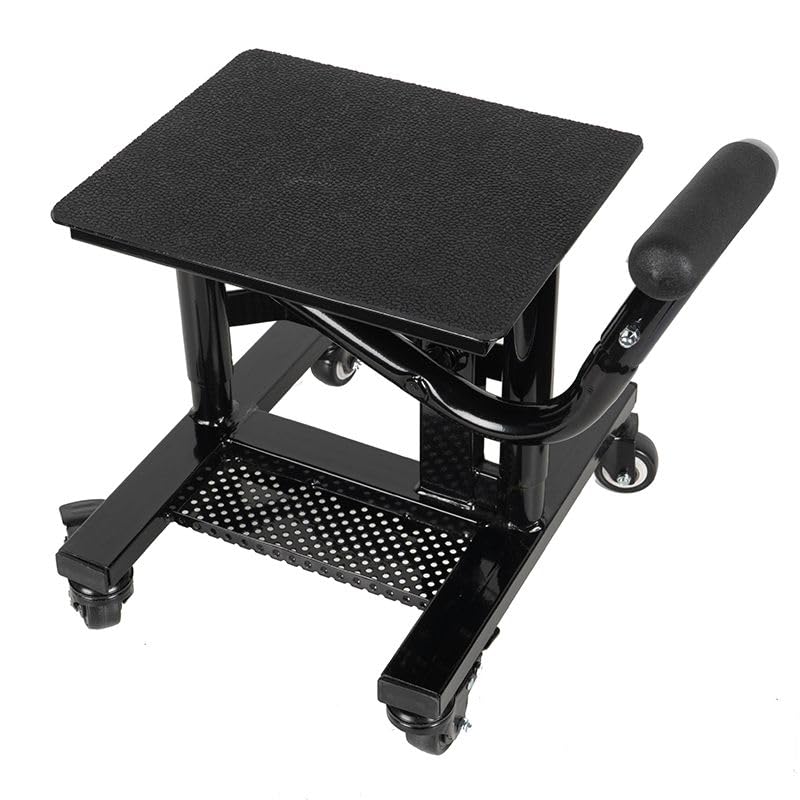Elevador de motocicleta DIRT LIFT con ruedas MOTOBLOUZ Negro Brillante