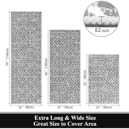 Tapis de cuisine géométrique moderne antidérapant de 40x60 cm