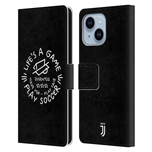 Housse Cuir iPhone 14 Plus Juventus Football Club Étui Portefeuille Head Case Designs Enfants