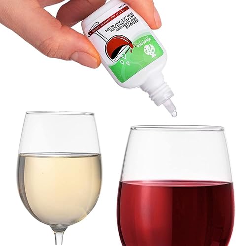 Gotas de vino eliminadoras de sulfito, purificador inodoro e insípido para vinos tintos y blancos, reductor de dolor de cabeza natural, fabricado en