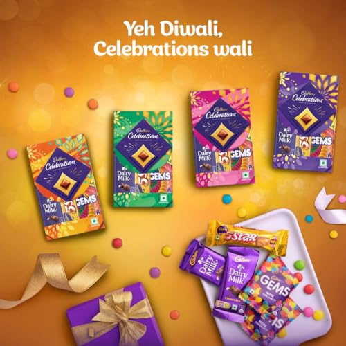 Image of Cadbury Celebrations Assorted Chocolate Diwali Gift Pack, 49.2 g (Pack of 10)