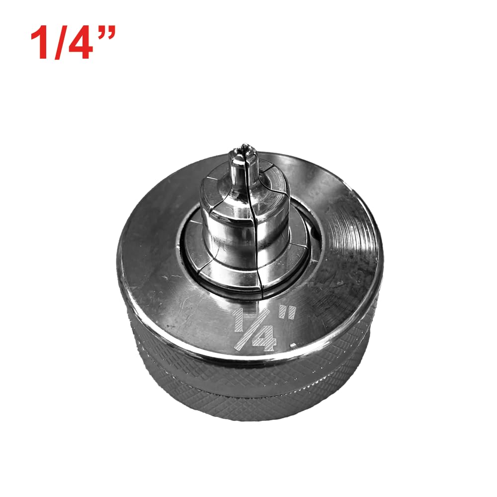 3S SuperSamaStore Testina per Espansore Rame 1/4'', Ricambio Professionale per Bicchiere Tubi Rame, Testa Allargatubi Compatibile con Espansori Manuali e Idraulici, Acciaio