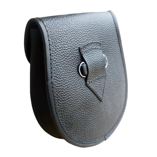 Kilts Semi Formal White Leather Sporran with 3 Tassels & Chain Belt4