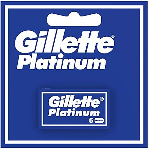 Recambios Gillette Platinum de Doble Filo para Hombre (5 Unidades) Cover