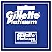 Gillette Platinum Hojas de Afeitar de Doble Filo para Hombre, 5 Recambios