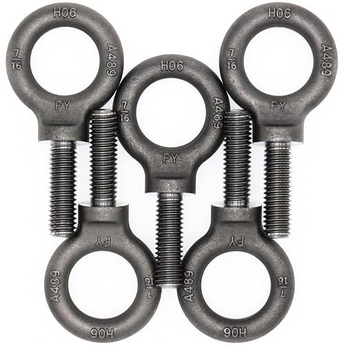 Image of 5 Pcs Lifting Shoulder Eye Bolts 7 /16 inch-14 X 1-3 /8 inch