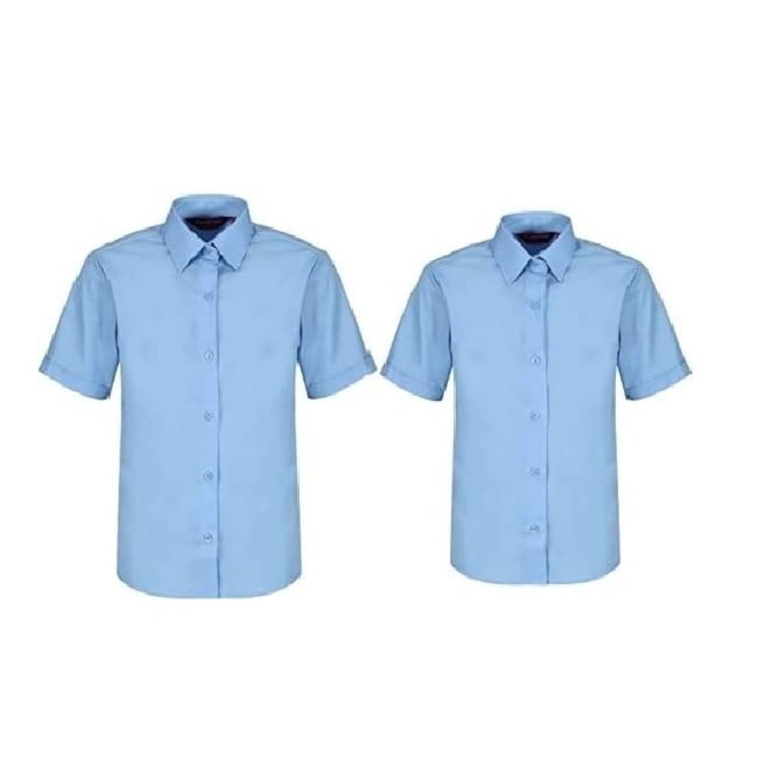 Conjunto de 2 uniformes de regreso a clases de manga corta para niños, niñas y mujeres
