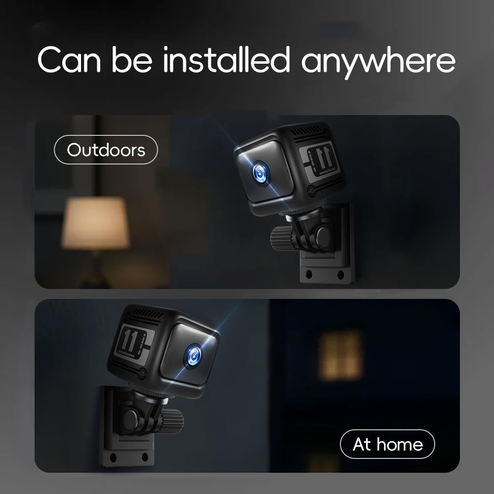 Mini Camara, 4K Cámara Espía Batería Larga Duración 1600mAh (8 Horas de Uso) Cámara Oculta sin Cables con Visión Nocturna Detección de Movimiento para Casa/Oficina/Coche