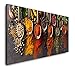 Paul Sinus Art Quadro da parete, con raffigurate diverse spezie su cucchiai, da 120 x 60 cm, in formato XXL, ideale per pareti del soggiorno, bellissima decorazione artistica