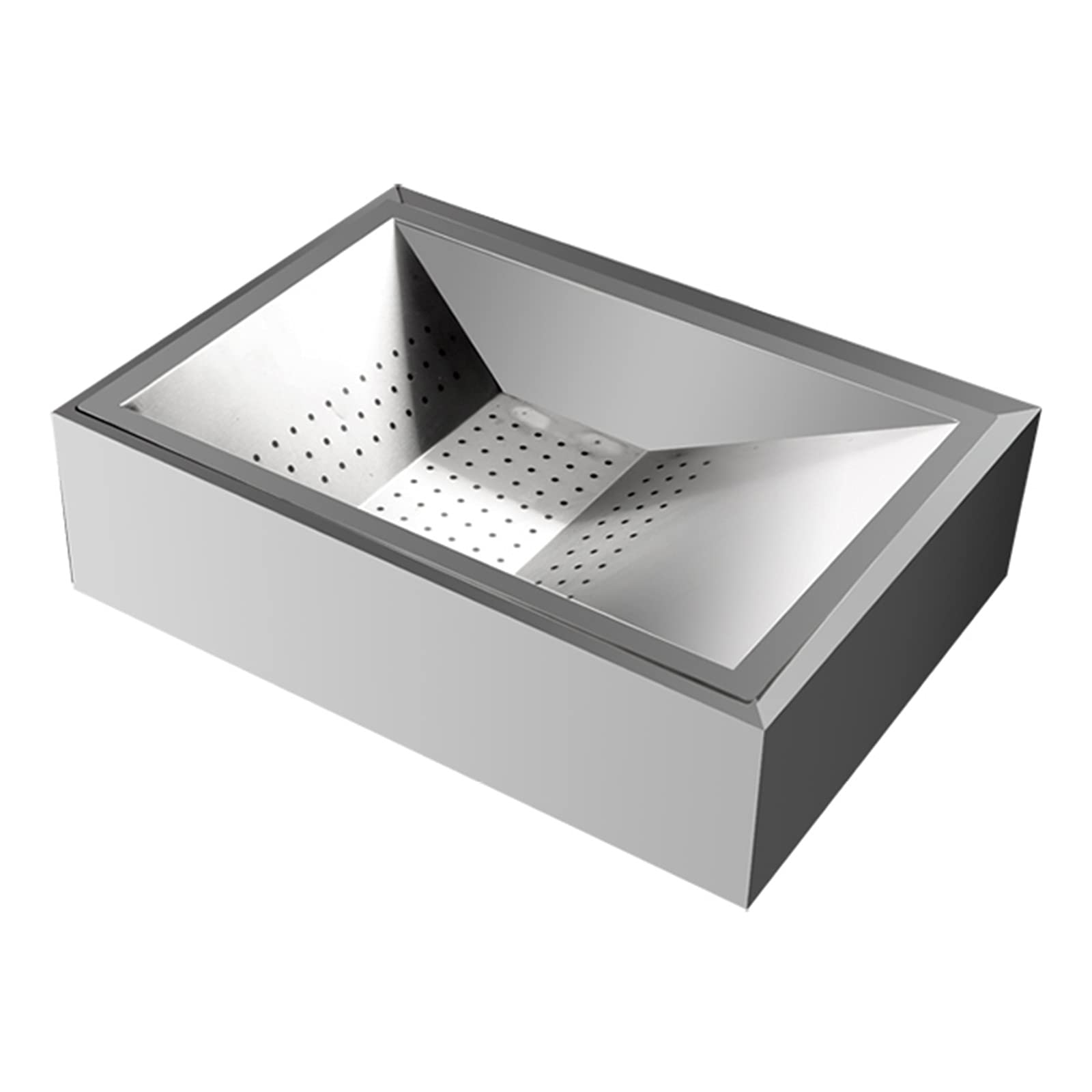 Acero Inoxidable Cesta para Freír Colador Skimmer, Cesta para Freír Extraíble con Filtro De Red, Herramienta De Cocina De Cocina para Restaurante Comercial Y Uso Doméstico,M
