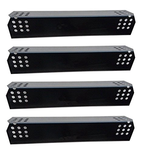 Hongso PPG371 (4-Pack) Porcelain Steel Heat Plate, Heat Shield, Heat Tent, Burner Cover