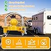 Covienapp Trailer Hitch Lock Universal Tow Ball Adjustable Trailer Ball Lock Fits 50 mm,1-7/8”,2”,2-5/16” Couples,Includes 2 Keys,Yellow #3