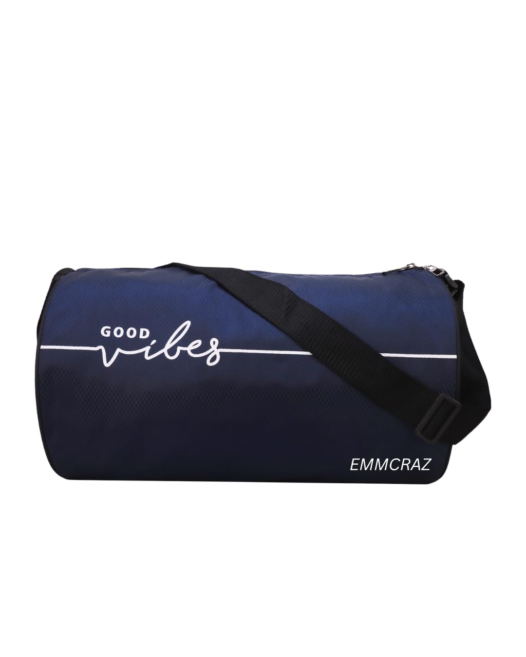 EMMCRAZ Stylish Polyester Duffle Gym Bag for Men | Shoulder Fitness Kit Bag | Durable & Spacious Gym Bag (Multicolor) (Dark Blue)-image-26