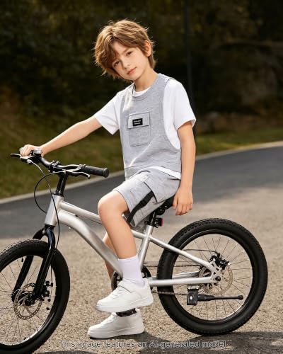 Image of SANGTREE 2Pcs Cotton Boys Clothes Short Sleeve T-Shirt and Shorts Teen Kids Summer Casual Outfit Boy Sets, 3-12 Years