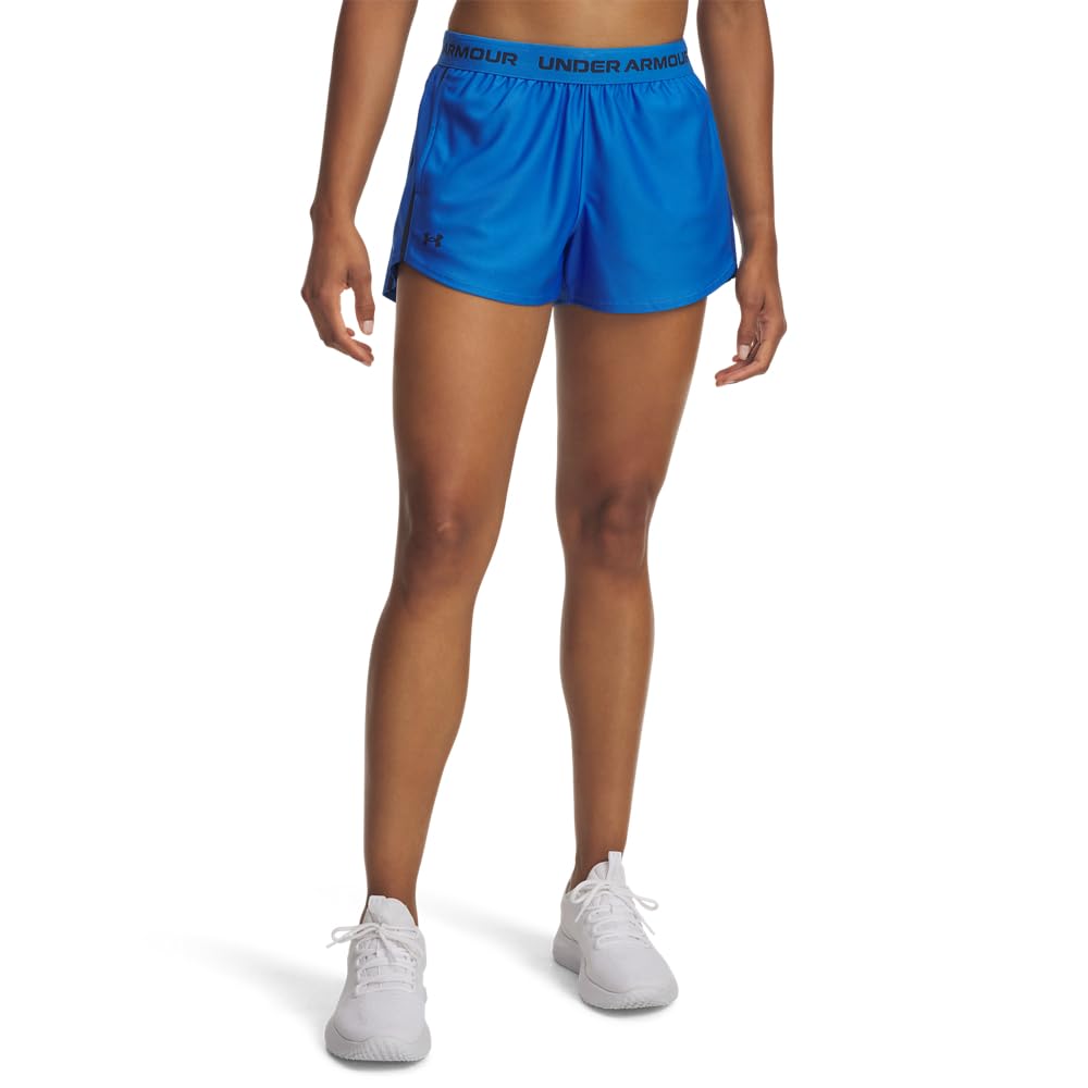 Under Armour Women's Bleu Shorts Tech Play Up 3"