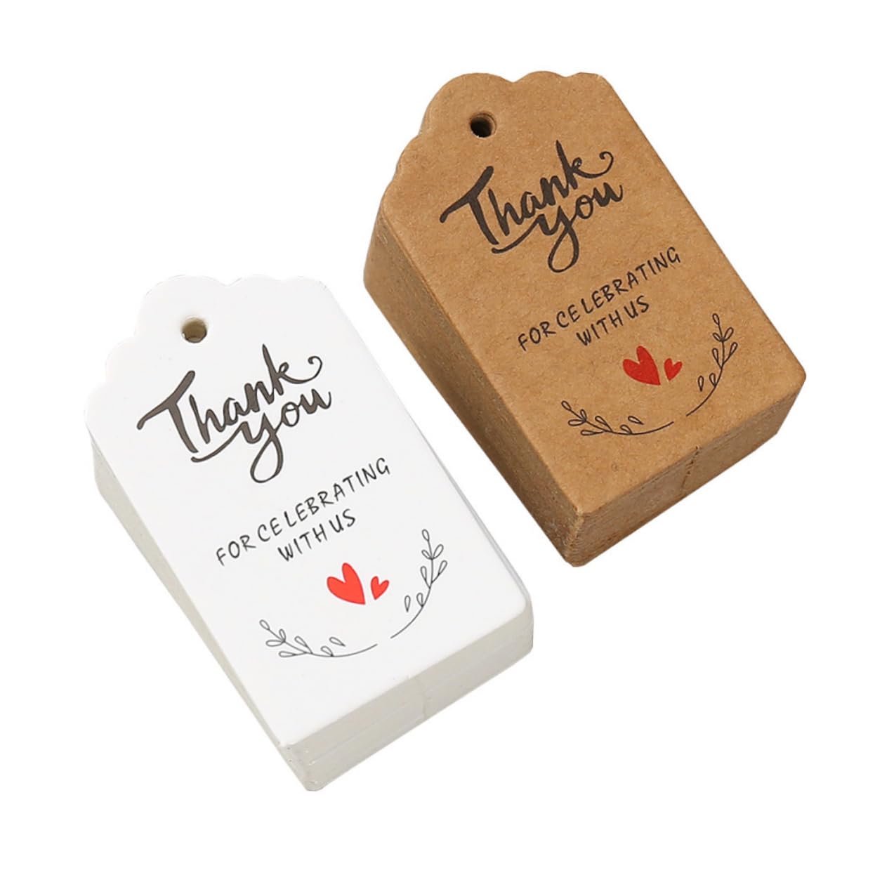 Beavorty 200pcs Birthday Tags Paper Wedding Tags Wedding Labels Party Labels Party Party Tags Wedding Decor Decorative Labels Thank You Tags Mini Decorations