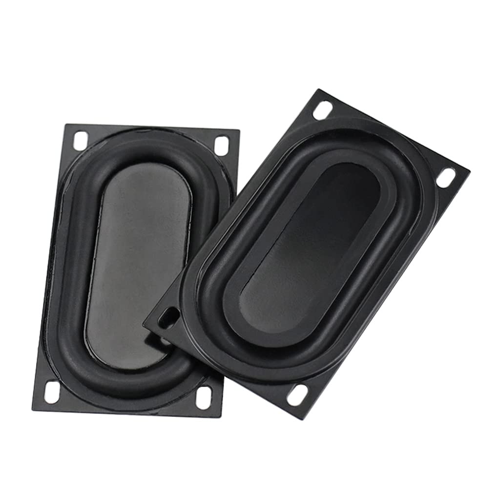 Qsvbeeqj 2 Pieces Woofer Radiator Bass Passive Speaker Low Frequency Loudspeaker Diaphragm Plate Bass Diaphragm