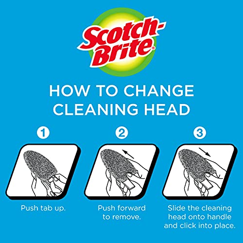 Scotch-Brite Non-Scratch Bathroom Scrubber With Reusable Handle #TOP3