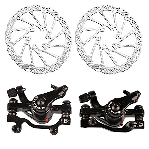 MyArmor freno de disco mecánico para bicicleta de montaña (f-160 mm/r-140 mm & f-180 mm/r-160 mm) + G3 rotores de 160 mm