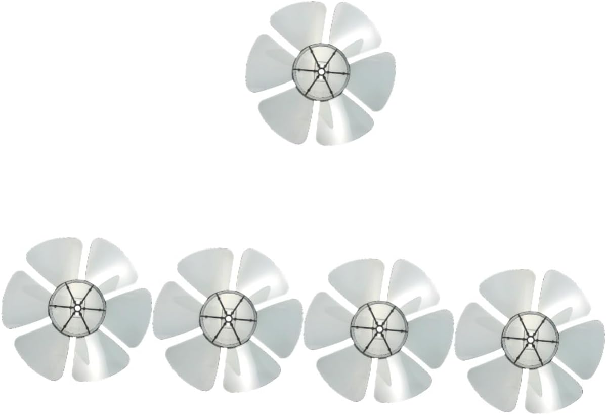 5pcs Electric Fan Fan Replacement Parts 10 inch Fan Blades Replacement Standing Fan Table Fan Replacement Blades Pedestal Fan Household Taiwan Fan Plastic