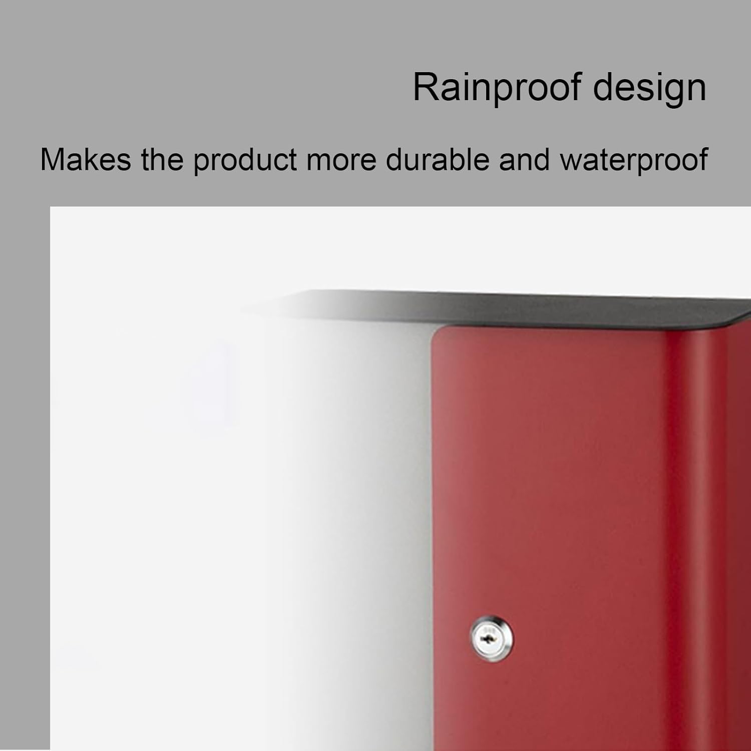 Locking Mailbox Wall Mounted, Mail Boxes with Key Lock, Modern Wall Mount Mailbox, Rust Resilient Galvanized Mailbox, Large Capacity Mailbox