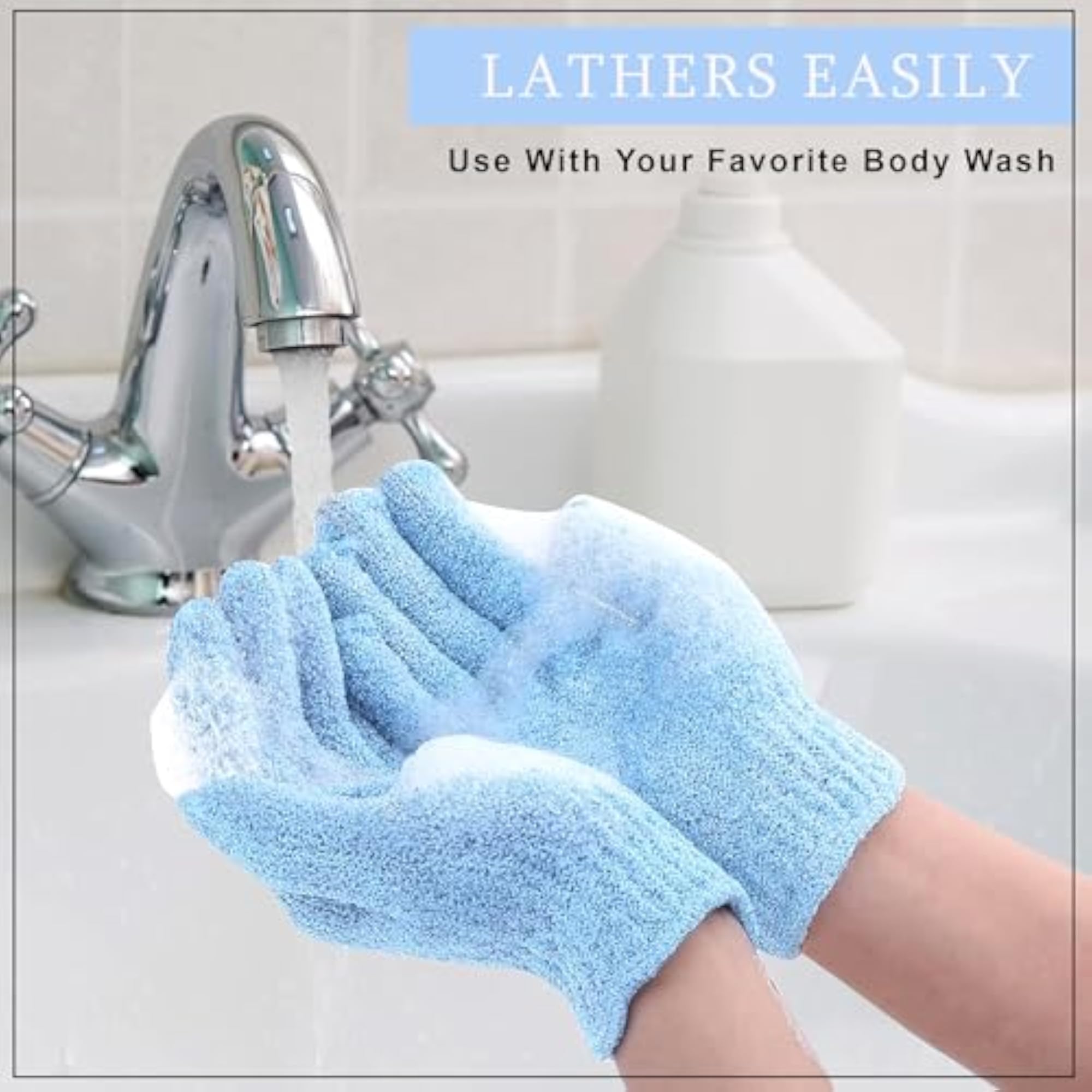 Deep Cleansing Exfoliating Gloves, Body Scrub Mitts