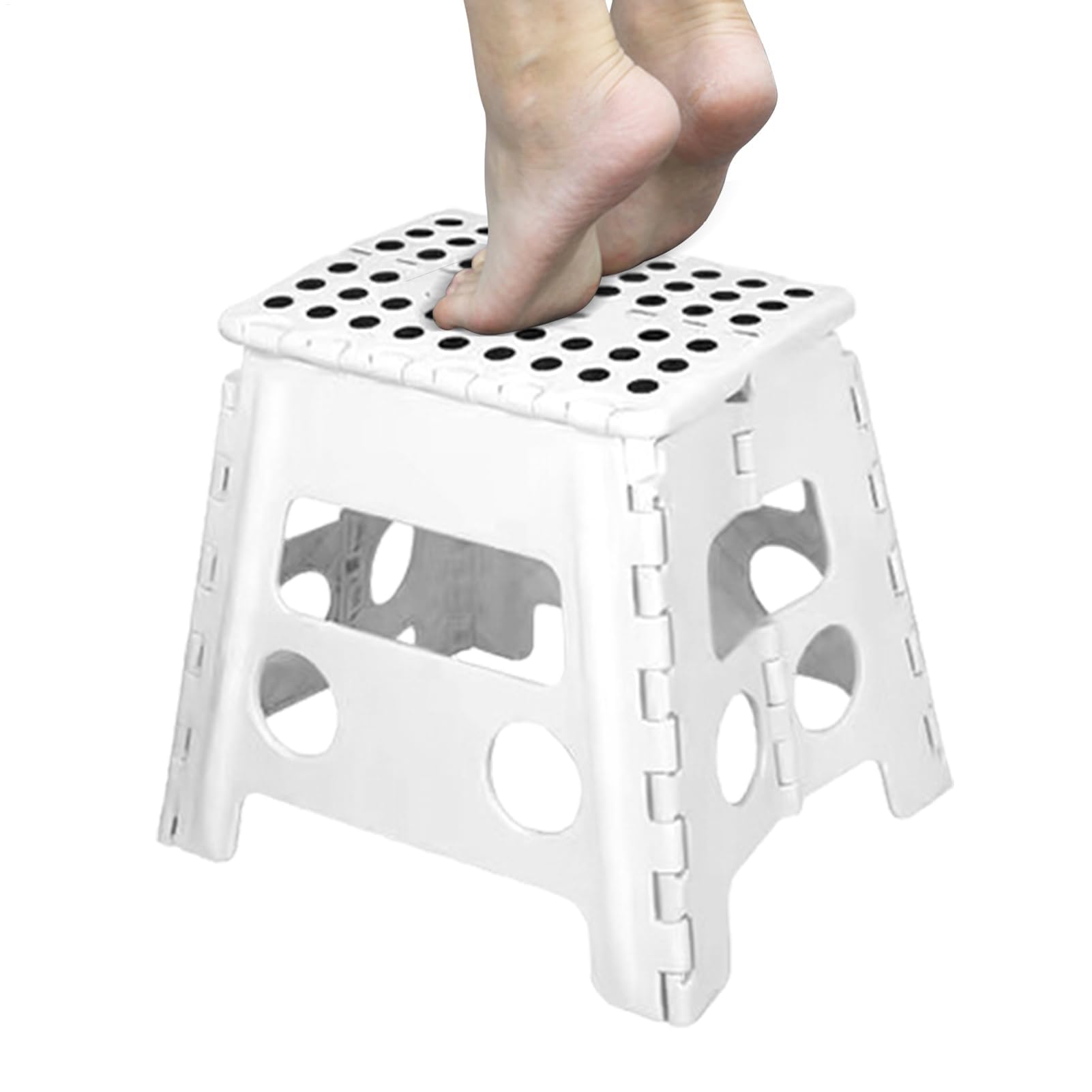 Taburete plegable con una carga máxima de hasta 150 kg asiento plegable para cocina baño salón jardín camping hogar