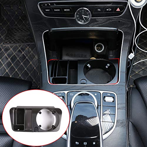 METYOUCAR Für Mercedes Benz E-Klasse W213 Bj. 2016-20 GLC X253 Bj. 2015-20 C-Klasse W205 Bj. 2015-20 ABS Kunststoff Central Konsole Aufbewahrungsbox Organizer Getränkehalter