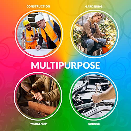 Abc String Knit Gloves With Grip Dots 10'', Pack Of 12 White Work Cotton Gloves With Polyester Materials, Reusable Pvc Dotted Working Gloves, Safety Work Gloves For Industrial Work #TOP3