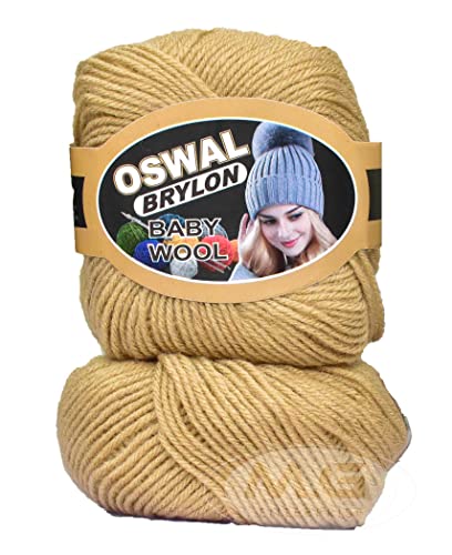 Image of OSWAL 100% Acrylic Wool Skin 4 GMS Wool 4 ply Wool Ball Hand Knitting Wool /Art Craft Soft Fingering Crochet Hook Yarn- Art-AECC