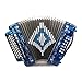 Rossetti 31 Button Accordion 12 Bass, Case, Straps, GCF, BLUE